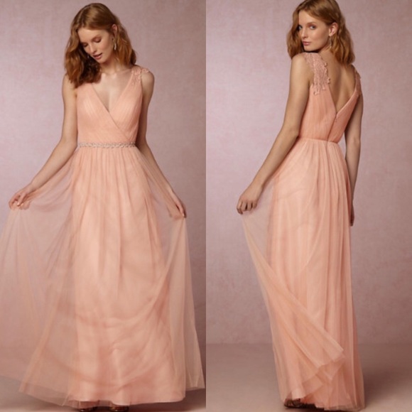 Anthropologie Dresses & Skirts - BHLDN watters pippa bridesmaid dress blush pink 10